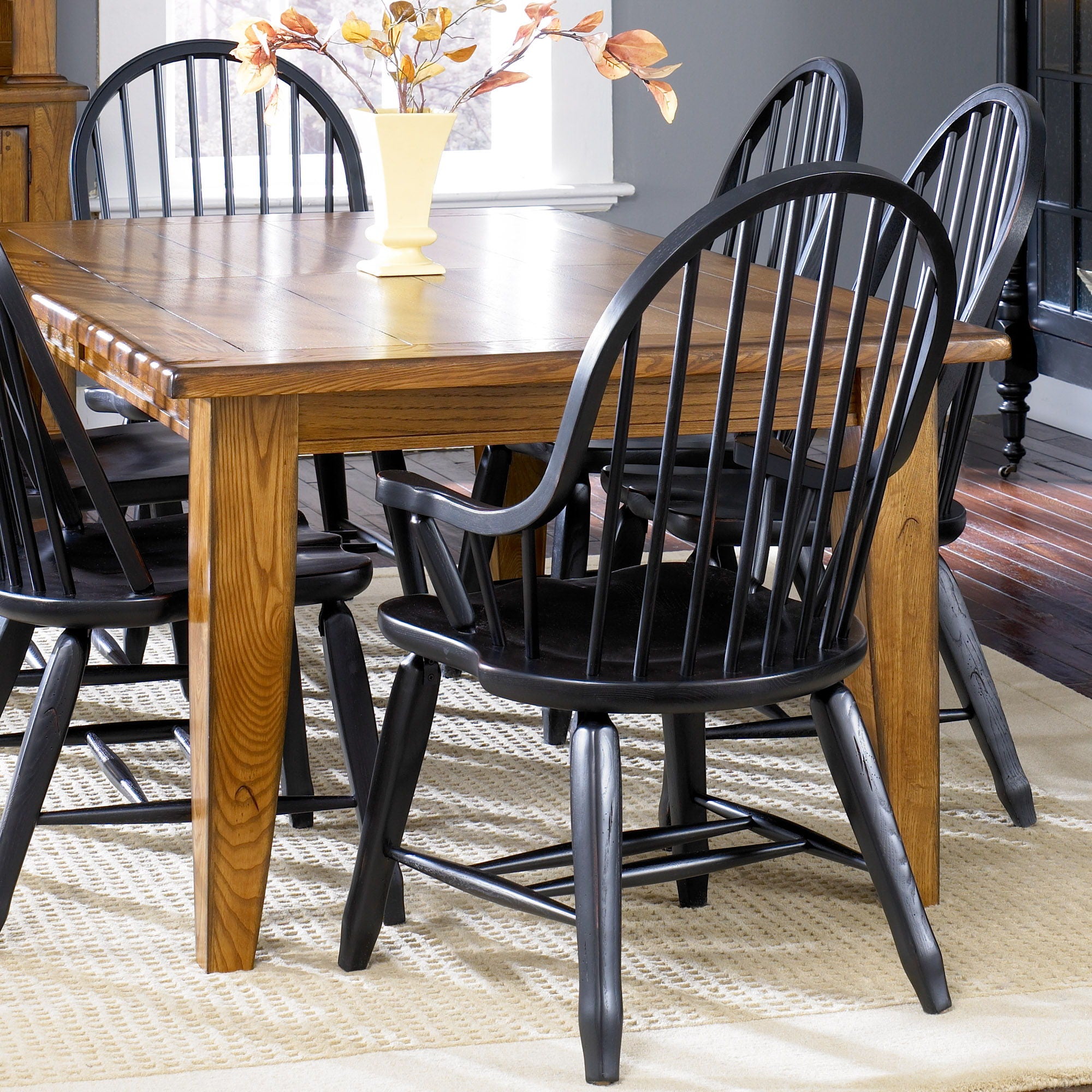 Liberty Furniture Treasures – 5 Piece Dining Room Set – Black