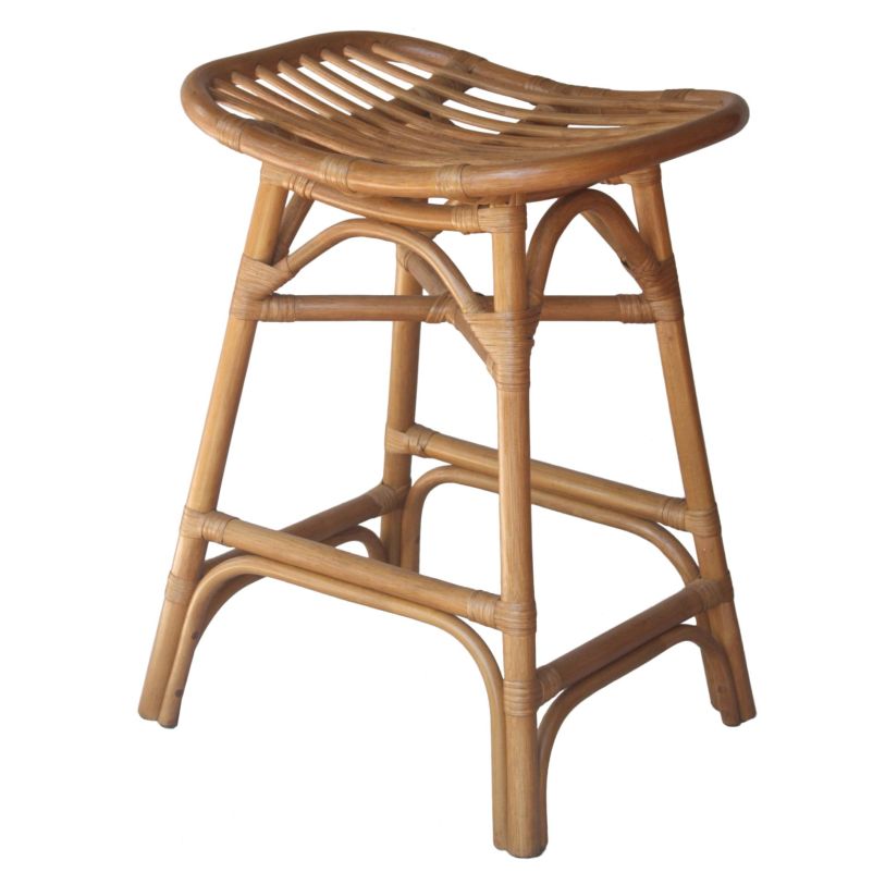 NPD Damara Rattan Counter Stool, Canary Brown 2400038-CB