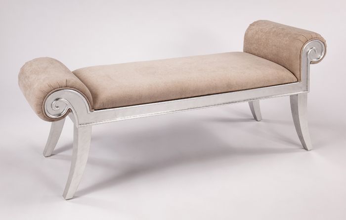 Artmax Bench in Silver 4437-BC1A