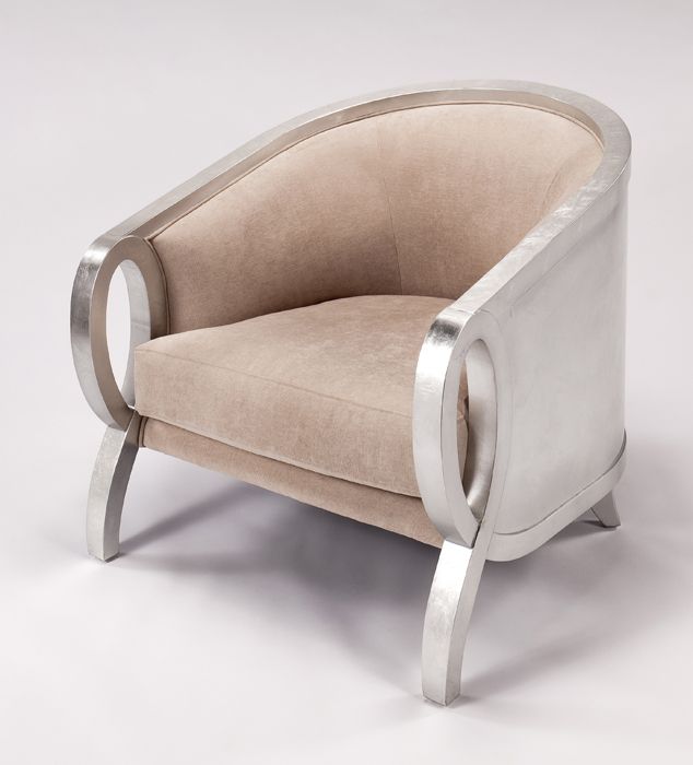 Artmax Upholstery Chair in Silver 4437-SF1A