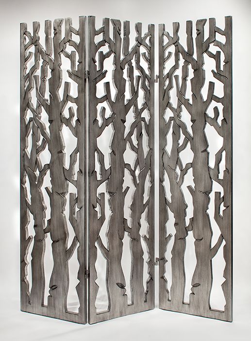 Artmax 3-Panel Screen in Silver 4474-SN