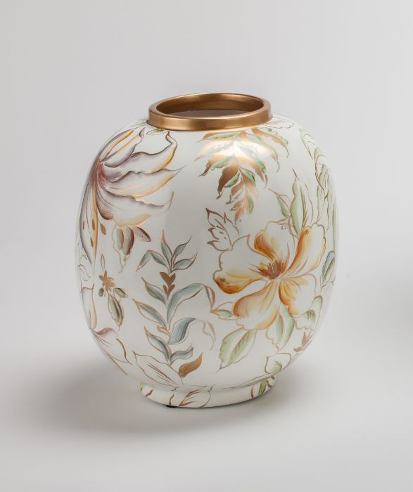 Artmax Vase (Left Image) in White 4496-195