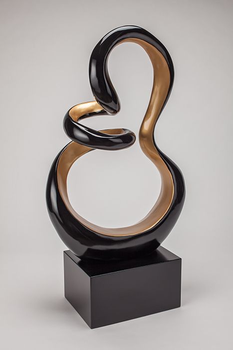 Artmax Sculpture in Black/Gold 4496-AD1