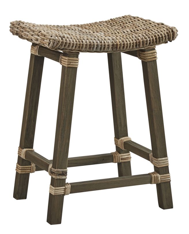 Furniture Classics Country Woven Kubu Counter Stool 18-05DG