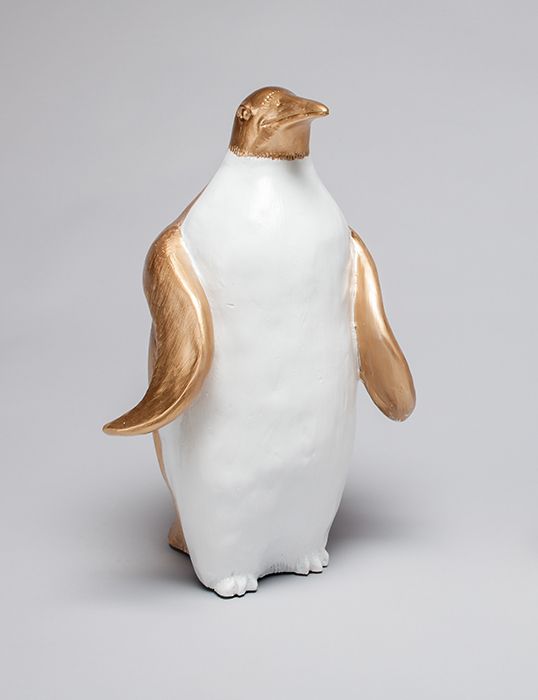 Artmax Sculpture Happy Penguin II (Large) in Gold 4500-PF1