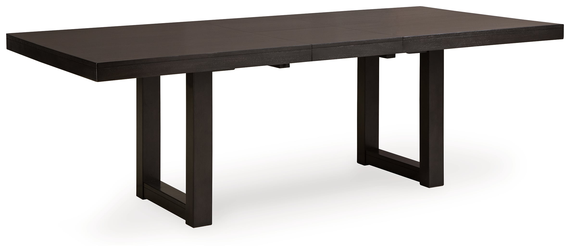 Rectangular Dining Extension Table with Self-Storing Leaf