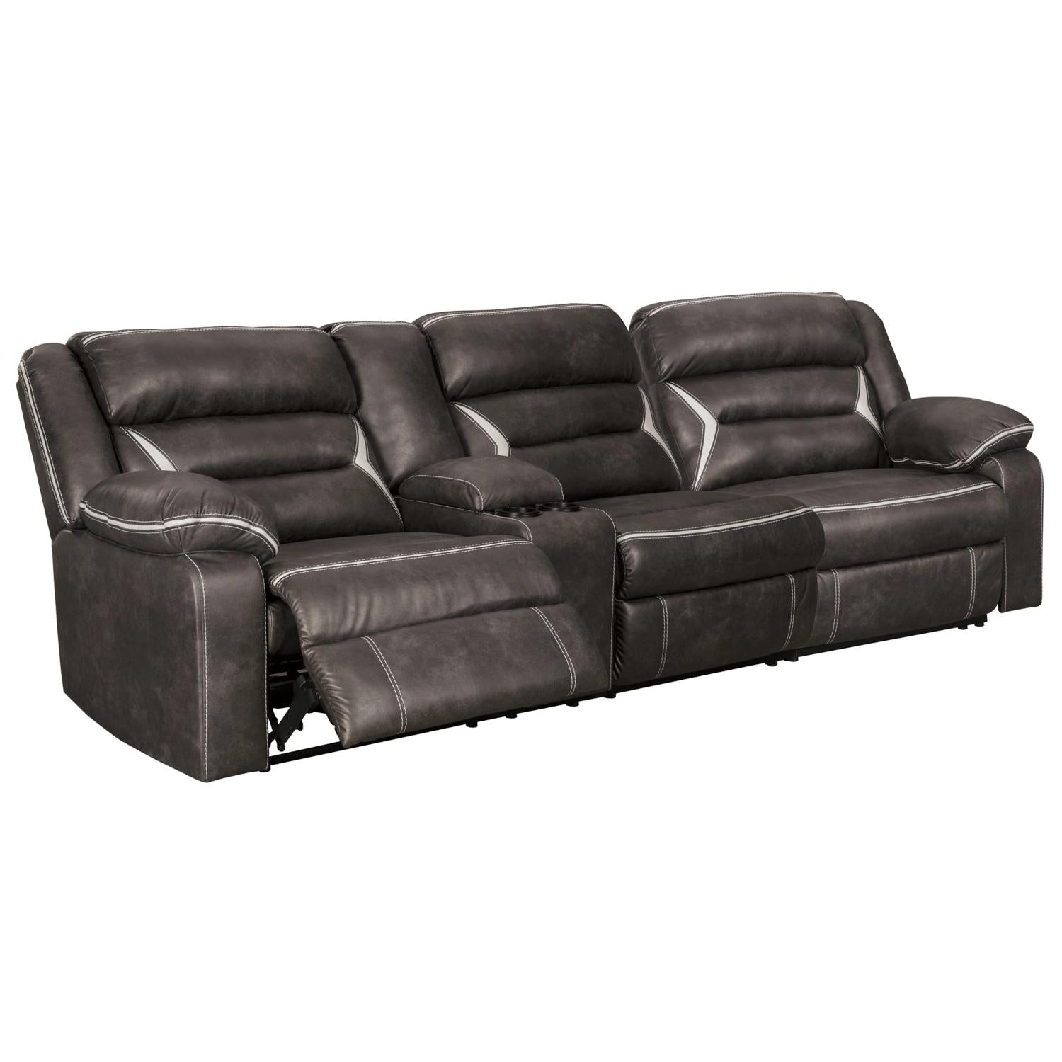 Signature Design by Ashley Kincord Power Reclining Fabric 2 pc Sectional 1310459/1310462