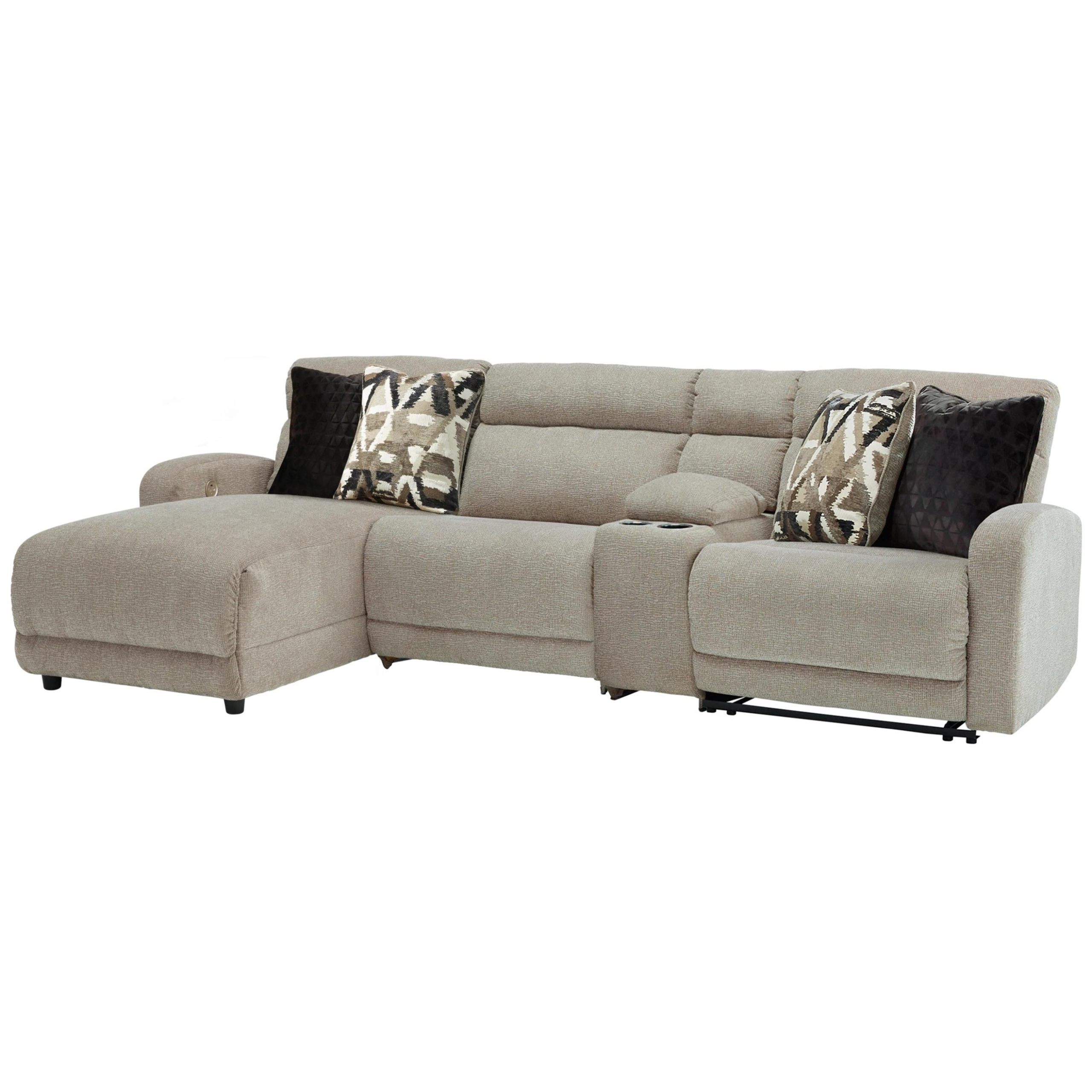 Signature Design by Ashley Colleyville Power Reclining Fabric 4 pc Sectional 5440579/5440557/5440546/5440562