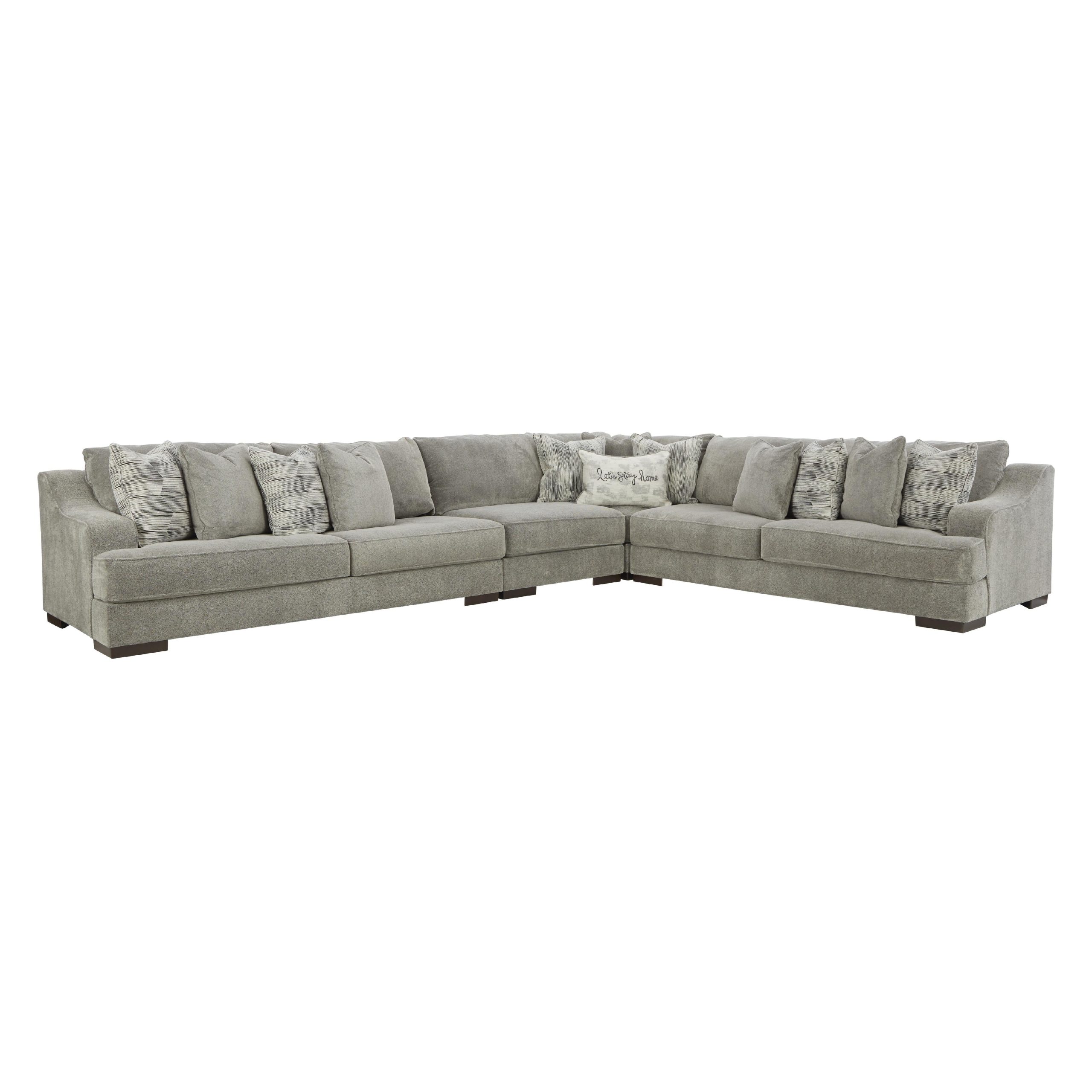 Signature Design by Ashley Bayless Fabric 4 pc Sectional 5230466/5230446/5230477/5230467