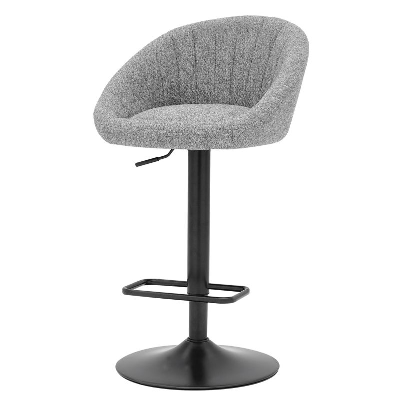 NPD Watson KD Fabric Gaslift Swivel Bar Stool, Strata Gray 9300118-529