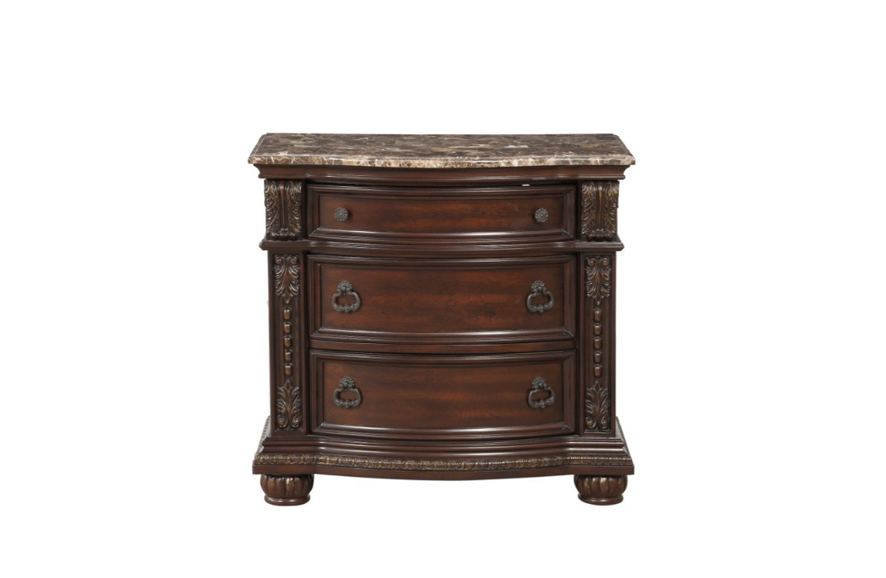 Nightstand Cavalier Collection Dark Cherry