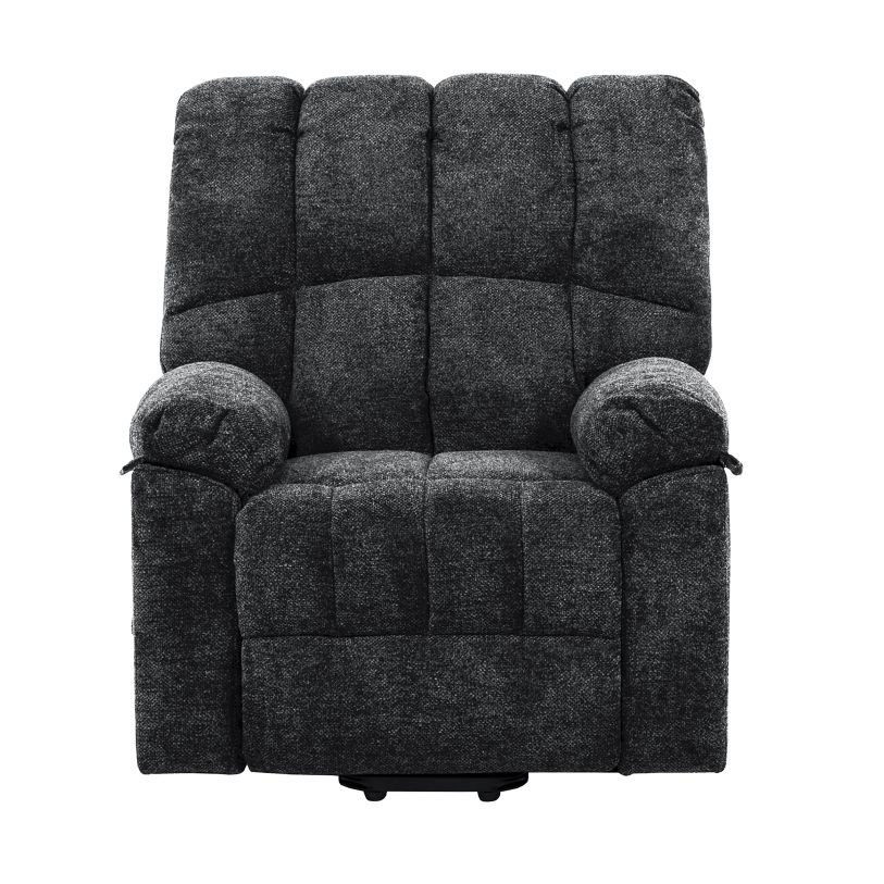 Primo International Arnold 36 in. Dark Grey Glider Recliner 52477