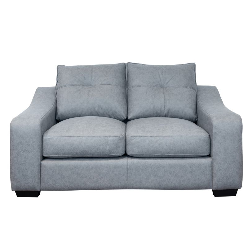 Primo International Stearns & Foster Barrett 79 in. Grey Leather Sofa Bed in Grey 67620