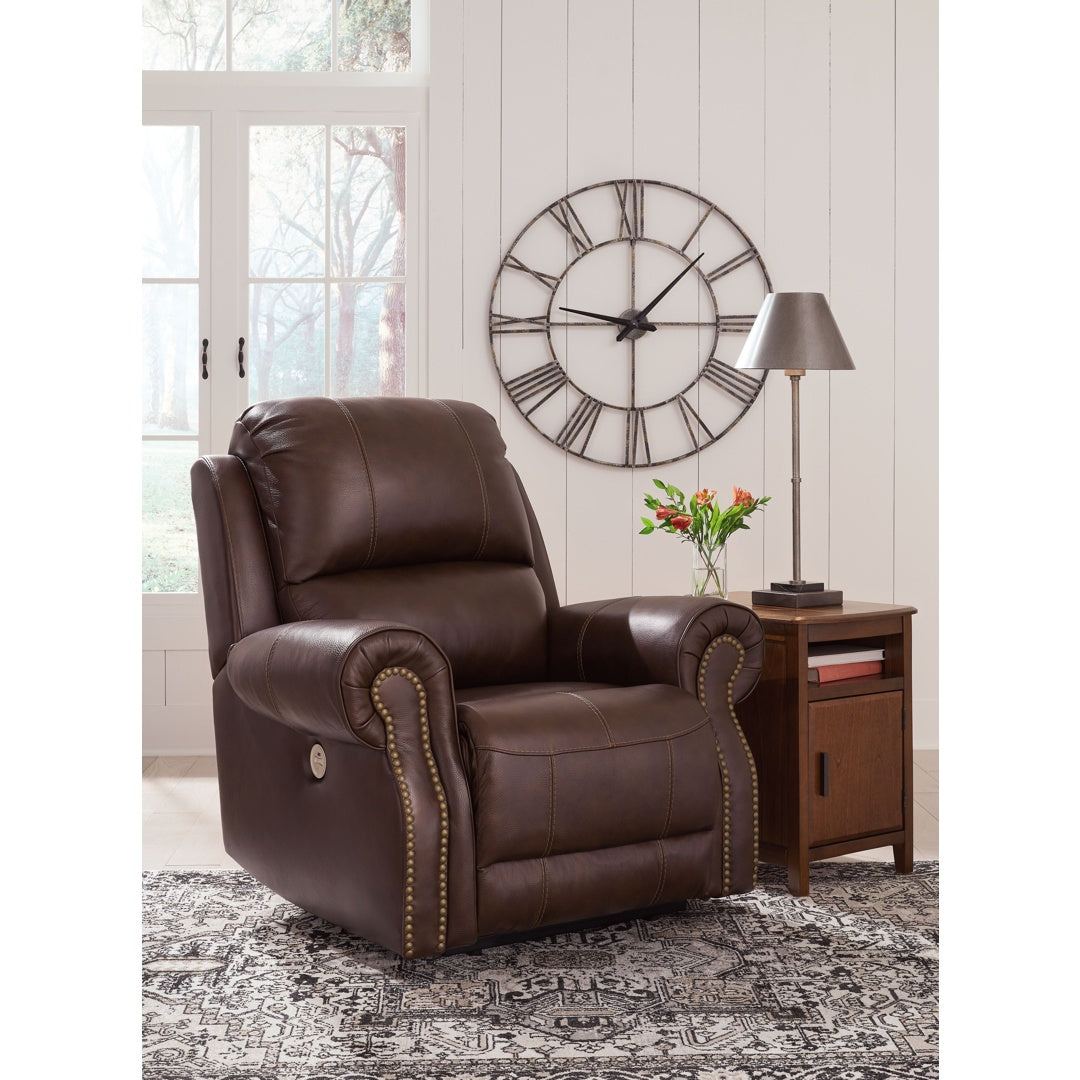 Ashley Freyeburg Zero Wall Power Recliner – Walnut