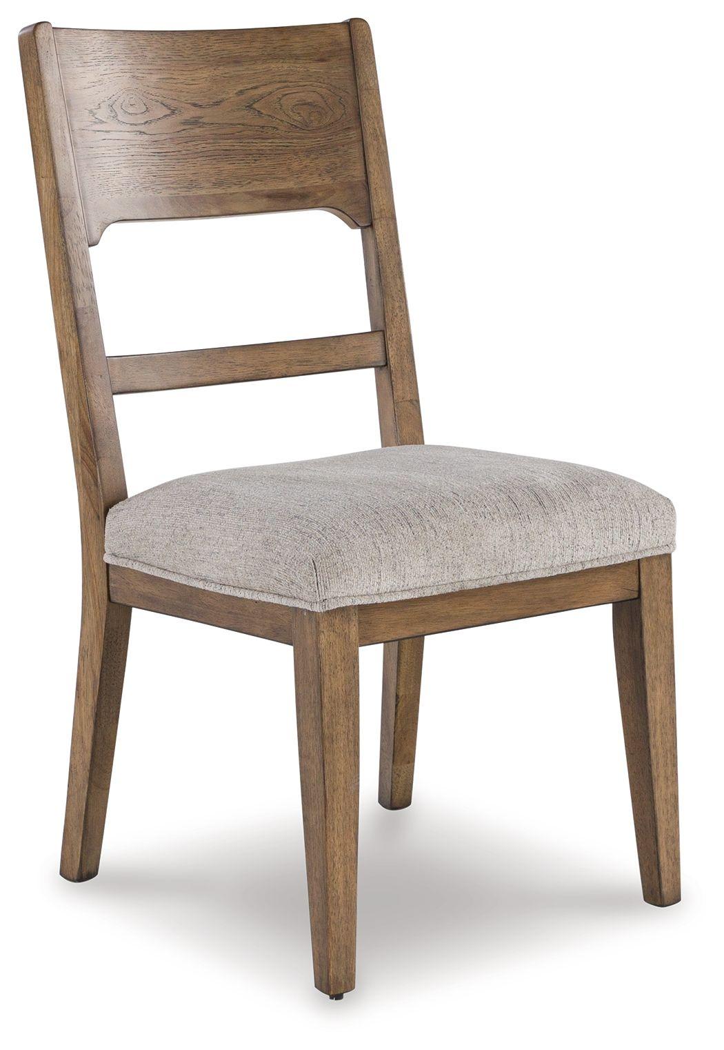 Ashley Cabalynn Dining UPH Side Chair (2/CN) – Oatmeal/Light Brown