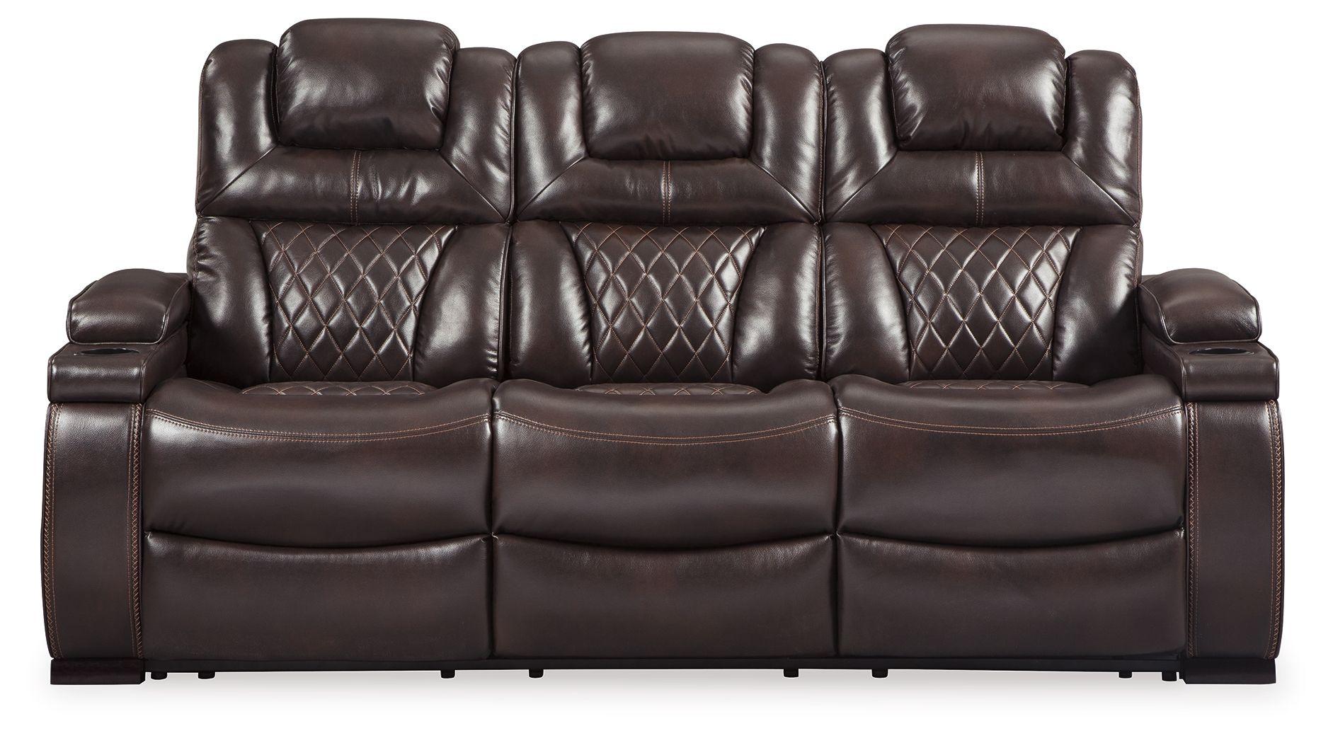 Ashley Warnerton PWR REC Sofa with ADJ Headrest – Chocolate