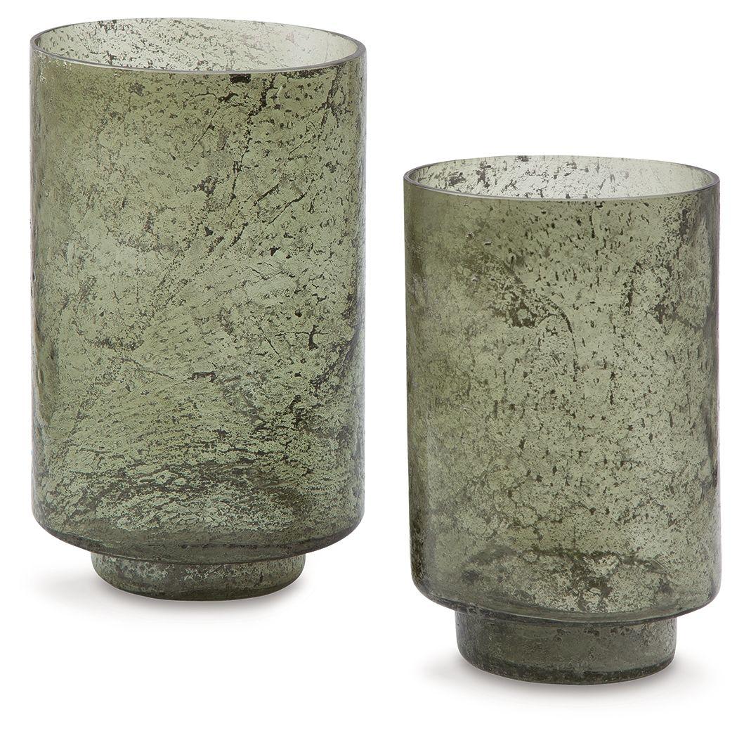 Ashley Clarkton Candle Holder Set (2/CN) – Green