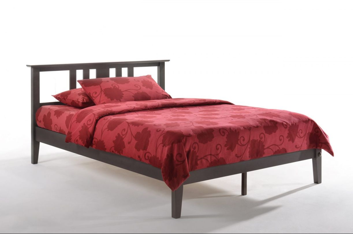 Night & Day Thyme Twin Platform Bed in Stonewash THY-TWN-STW